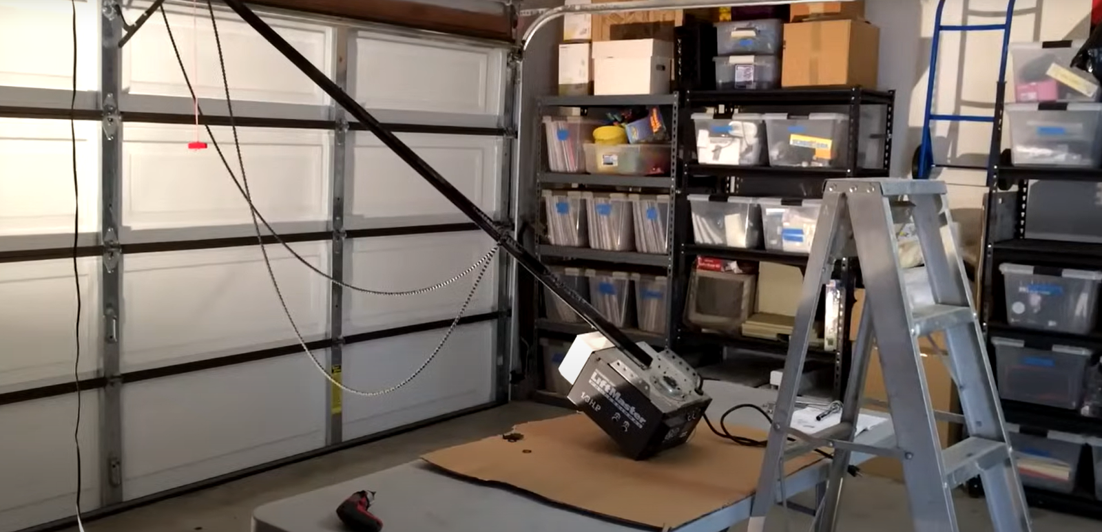 Technician performing garage opener door repair in Sarasota, FL for Local Garage Door Services, ensuring smooth operation and enhanced security